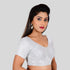 Kerala saree silver tissue blouse online