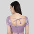 Lavender color Back open tissue blouses in chennai