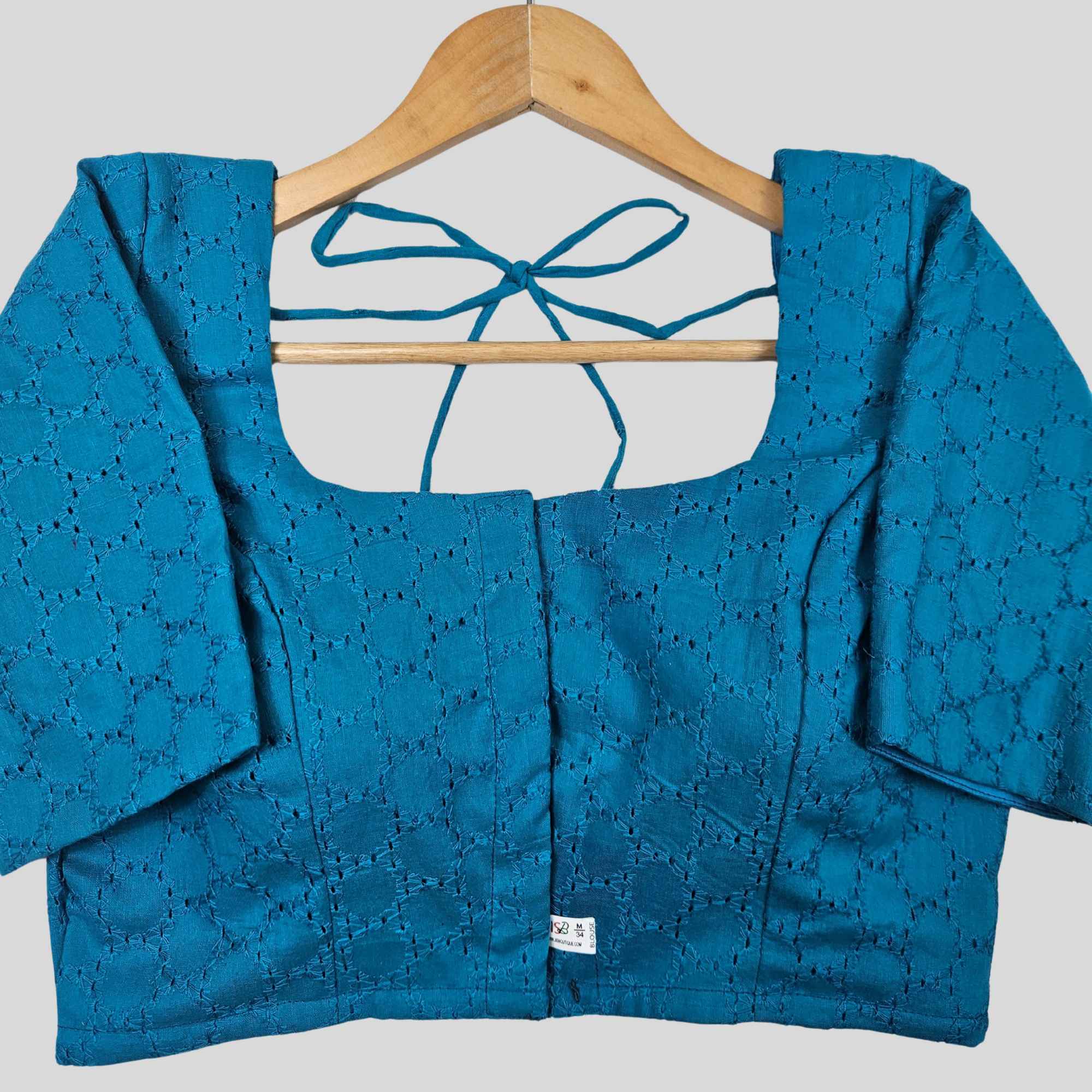 Cotton Hakoba Readymade Elbow Sleeve Blouse