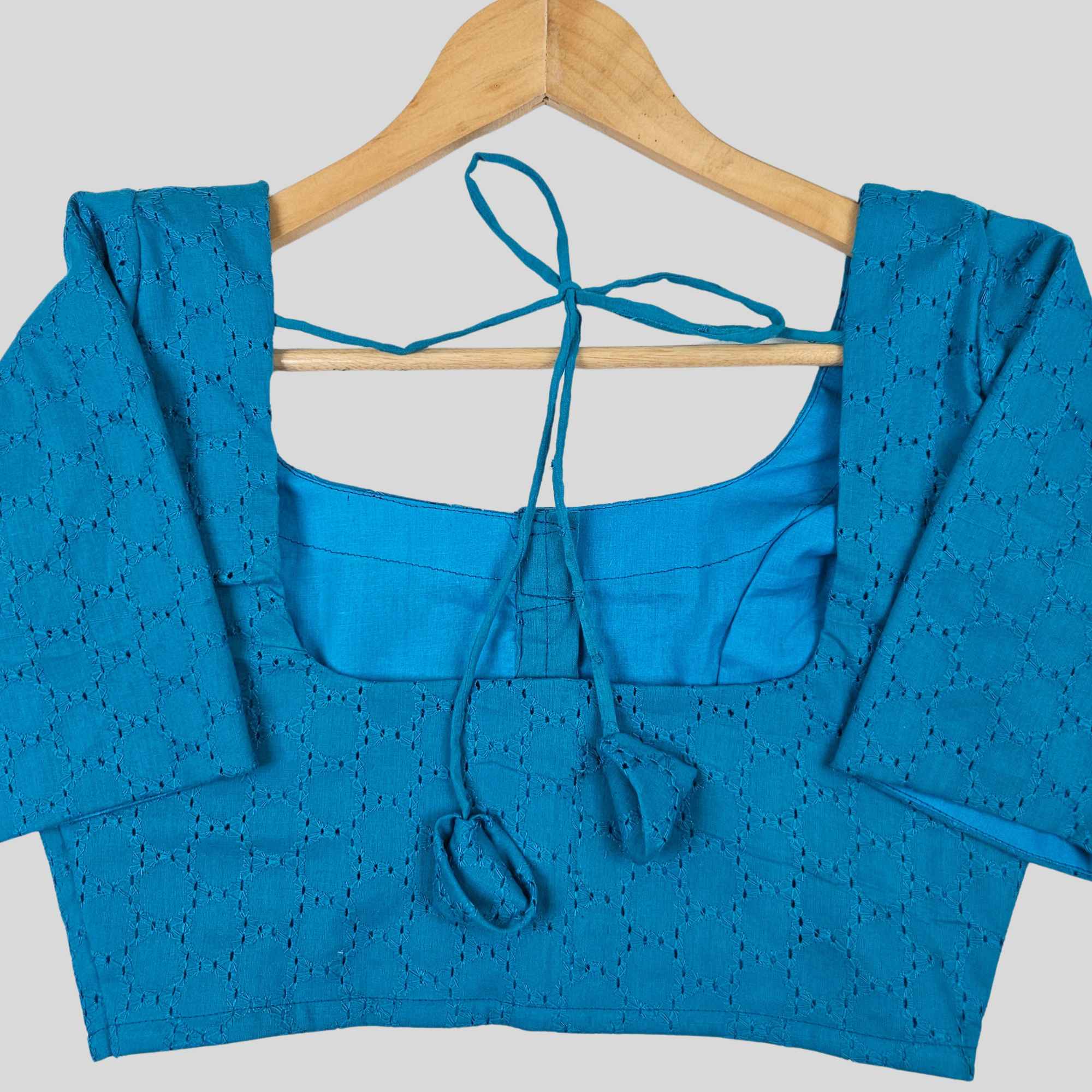 Cotton Hakoba Readymade Elbow Sleeve Blouse