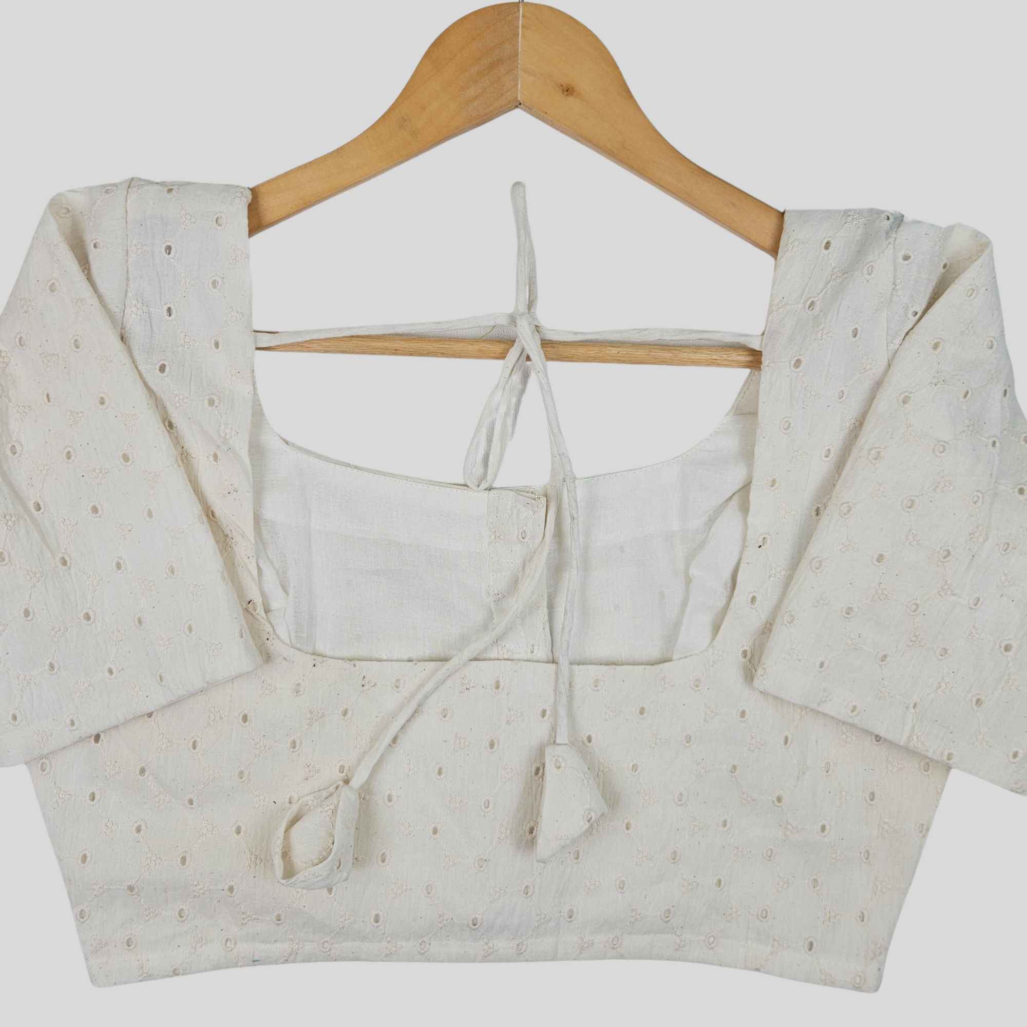 Cotton Hakoba Readymade Elbow Sleeve Blouse