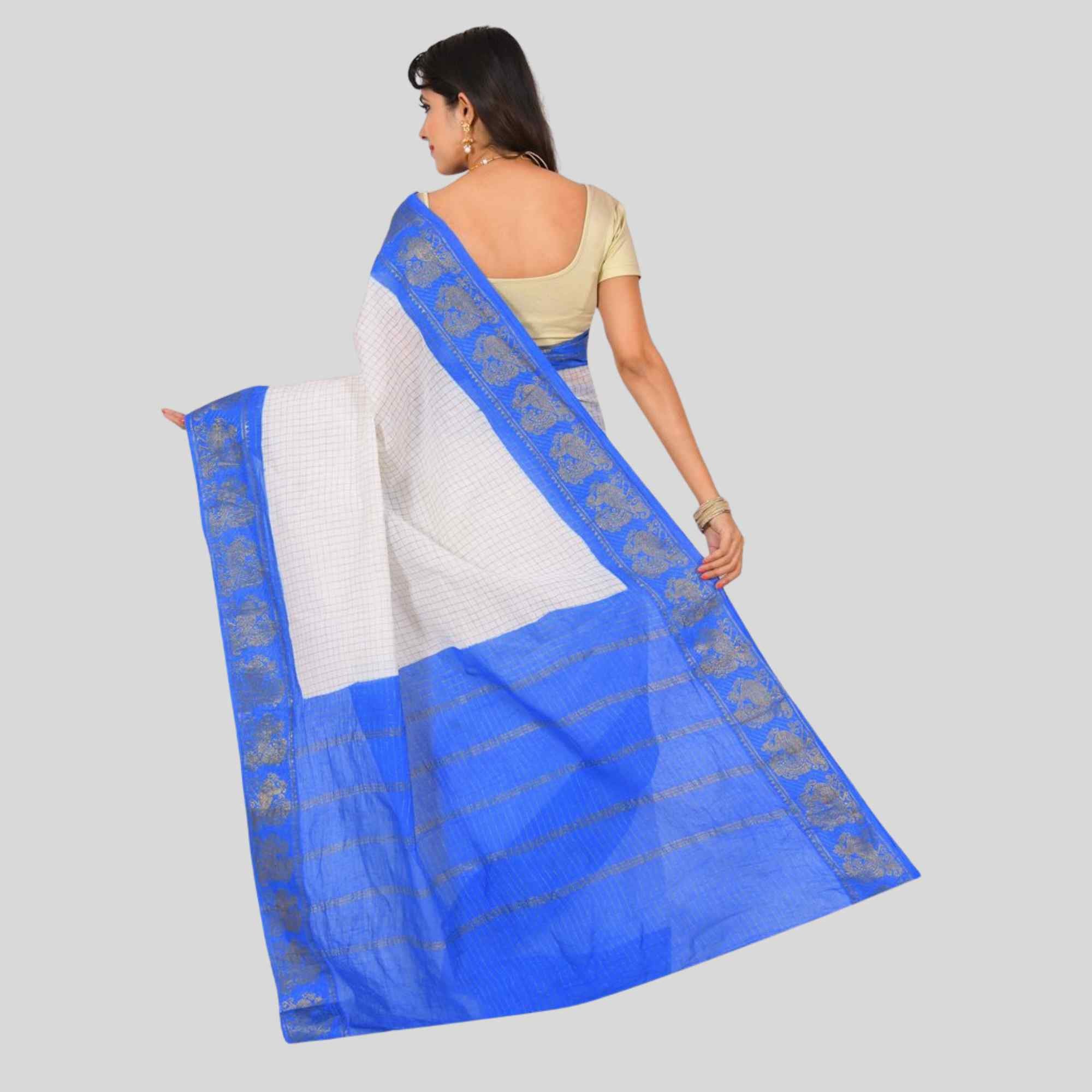 Madurai Zari Check Saree