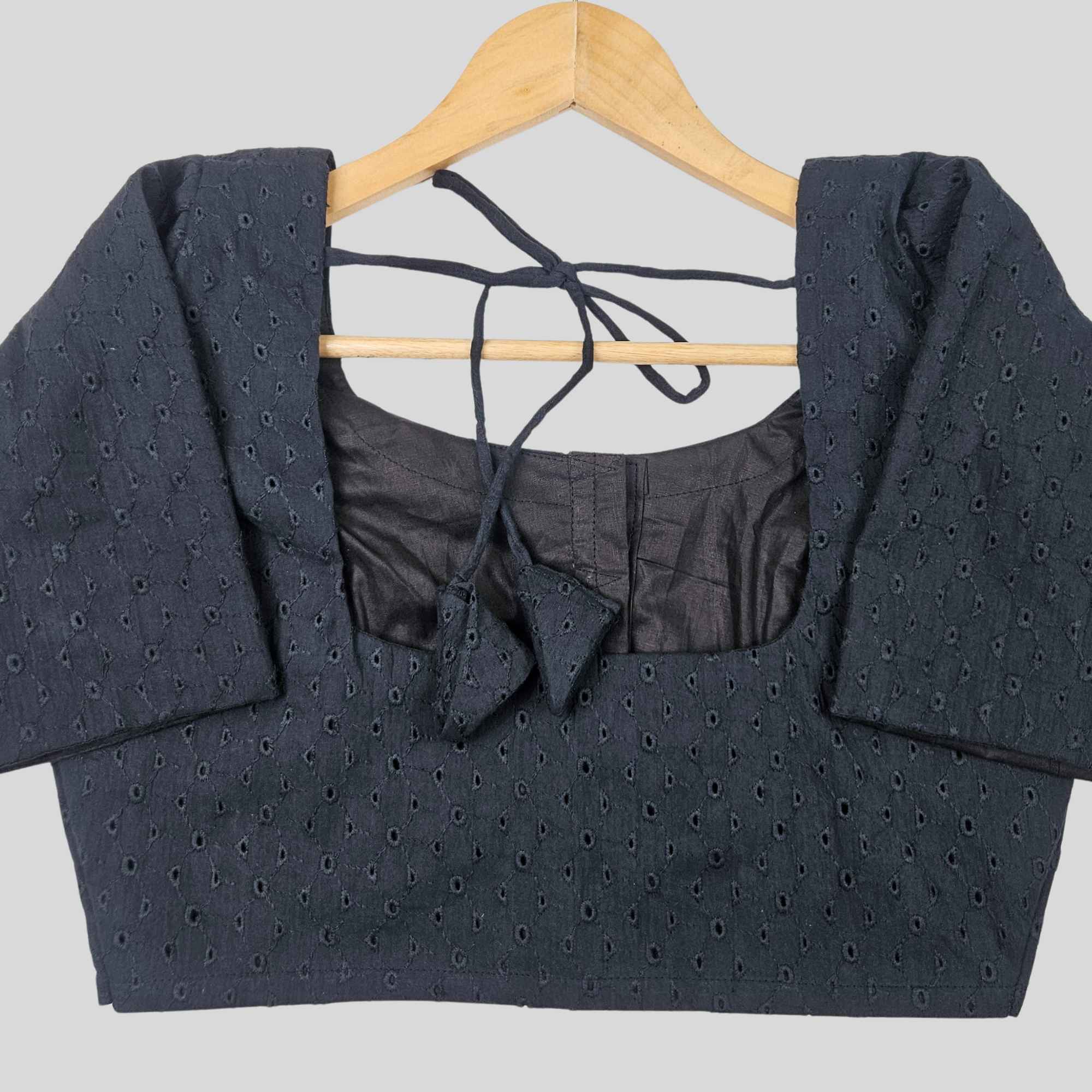 Cotton Hakoba Readymade Elbow Sleeve Blouse