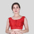 Red Dupion Sleeveless blouse