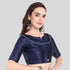 JISB Soft Silk Pleated Sleeves Readymade Blouse