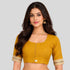 JISB Ikkat Border Princess High Neck Blouse