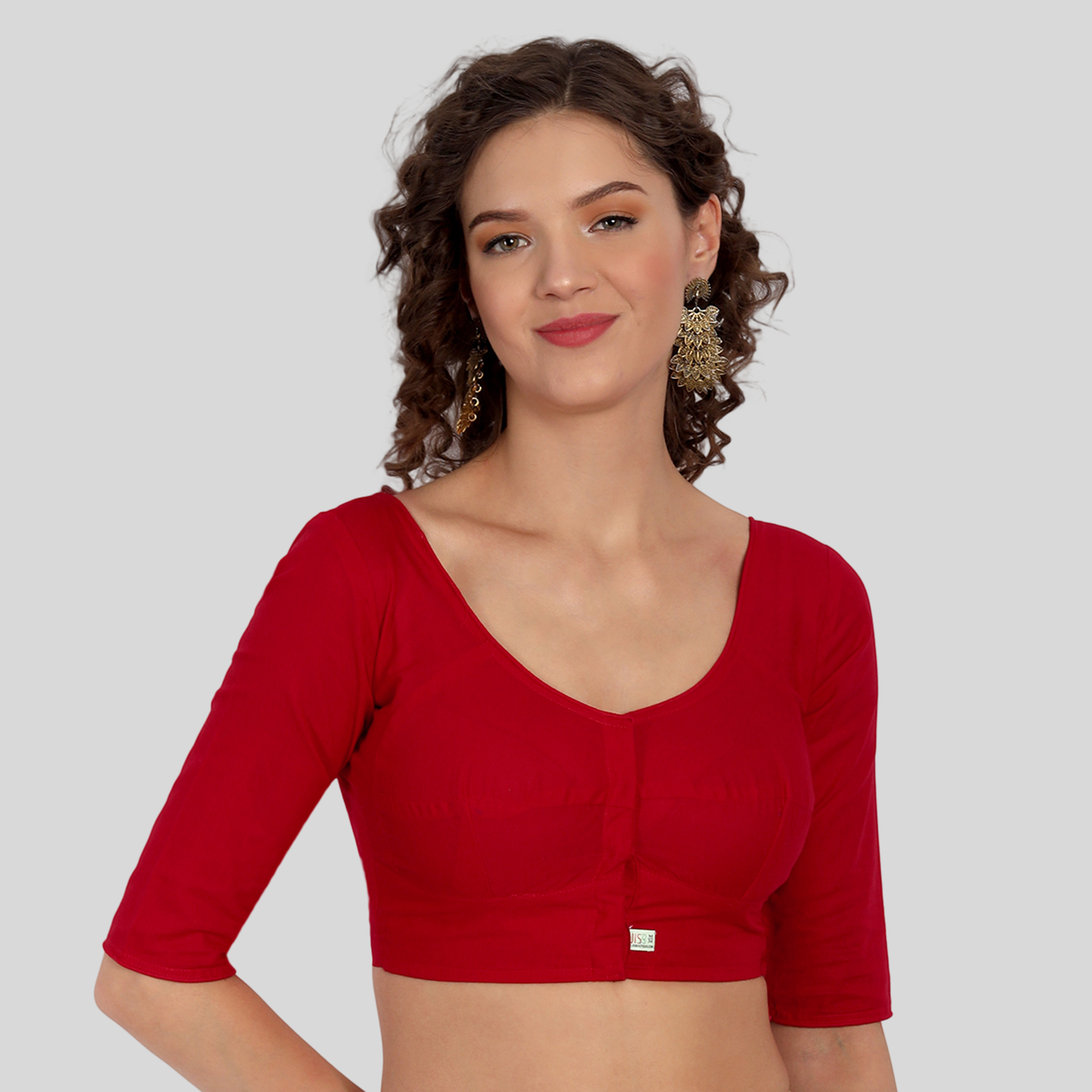 Red katori blouse