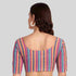 JISB Women's Cotton Multi Stripe Readymade blouse