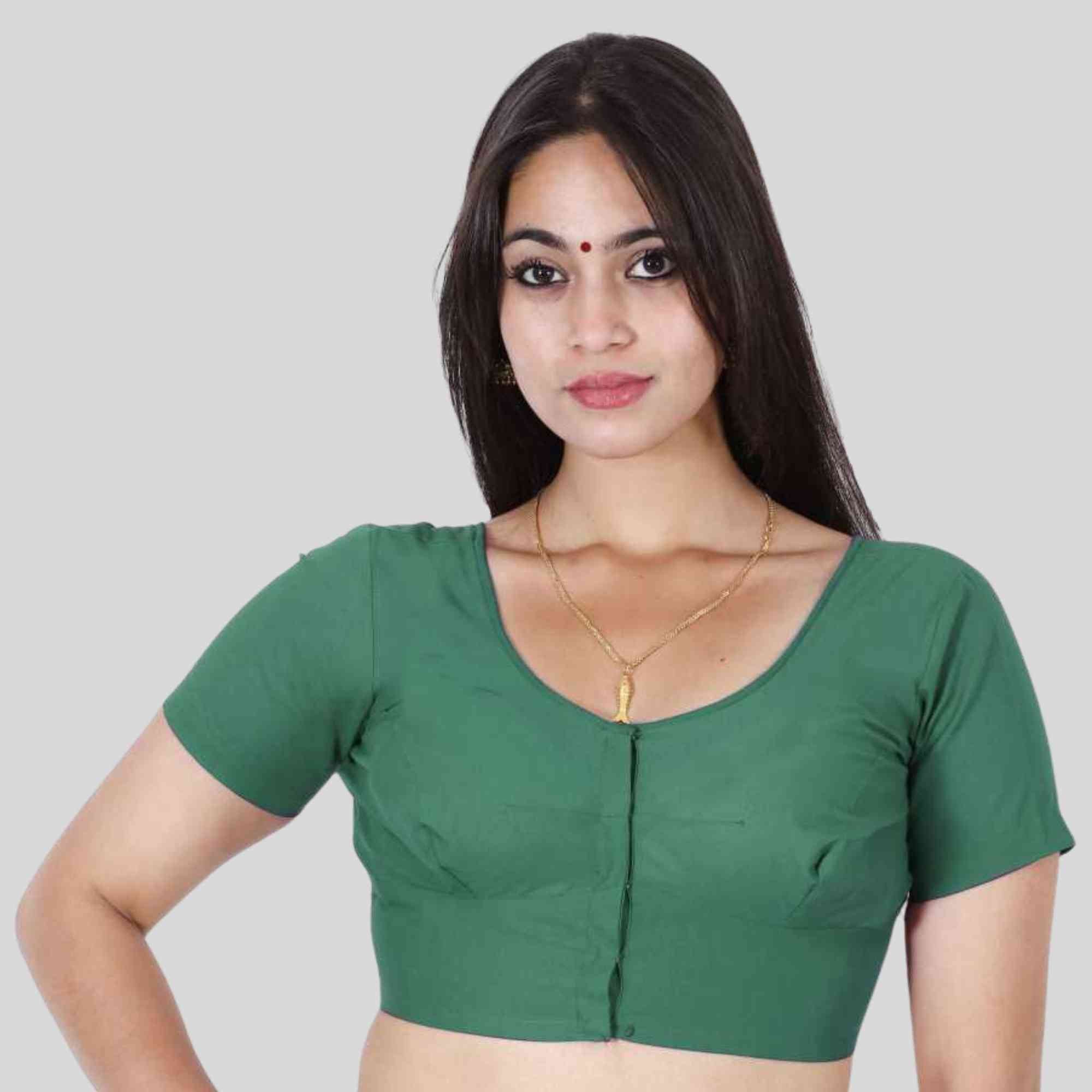 2 by 2 Dark Green blouse