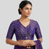 Tissue butta High neck Elbow Sleeve Blouse