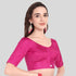 Silk Cotton Readymade Blouse With Elbow Sleeve