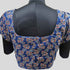 Printed Cotton Corset  With Overlap Puff Sleeve Blouse