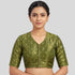 Tissue butta High neck Elbow Sleeve Blouse