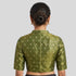 Tissue butta High neck Elbow Sleeve Blouse
