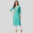 JISB Rayon embroidery 3/4 sleeve kurti