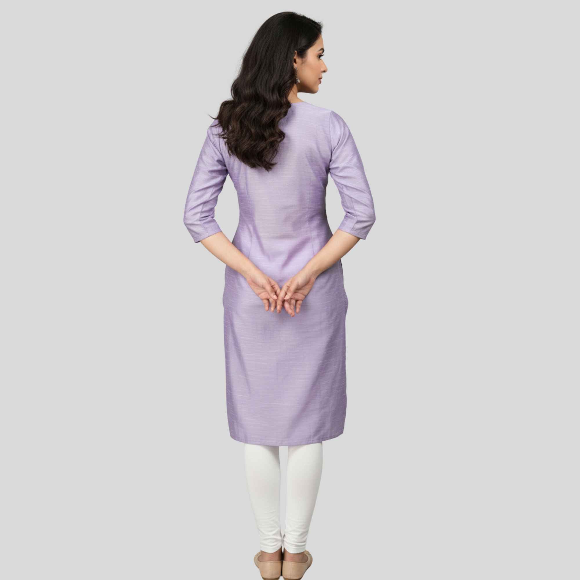 JISB Rayon embroidery 3/4 sleeve kurti