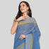 JISB Stripe Border Plain Cotton Saree