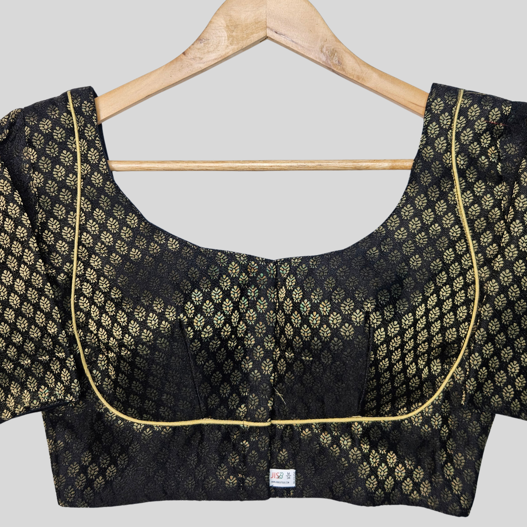 Madhubala Cut Brocade Elbow Sleeve Blouse