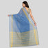 JISB Stripe Border Plain Cotton Saree