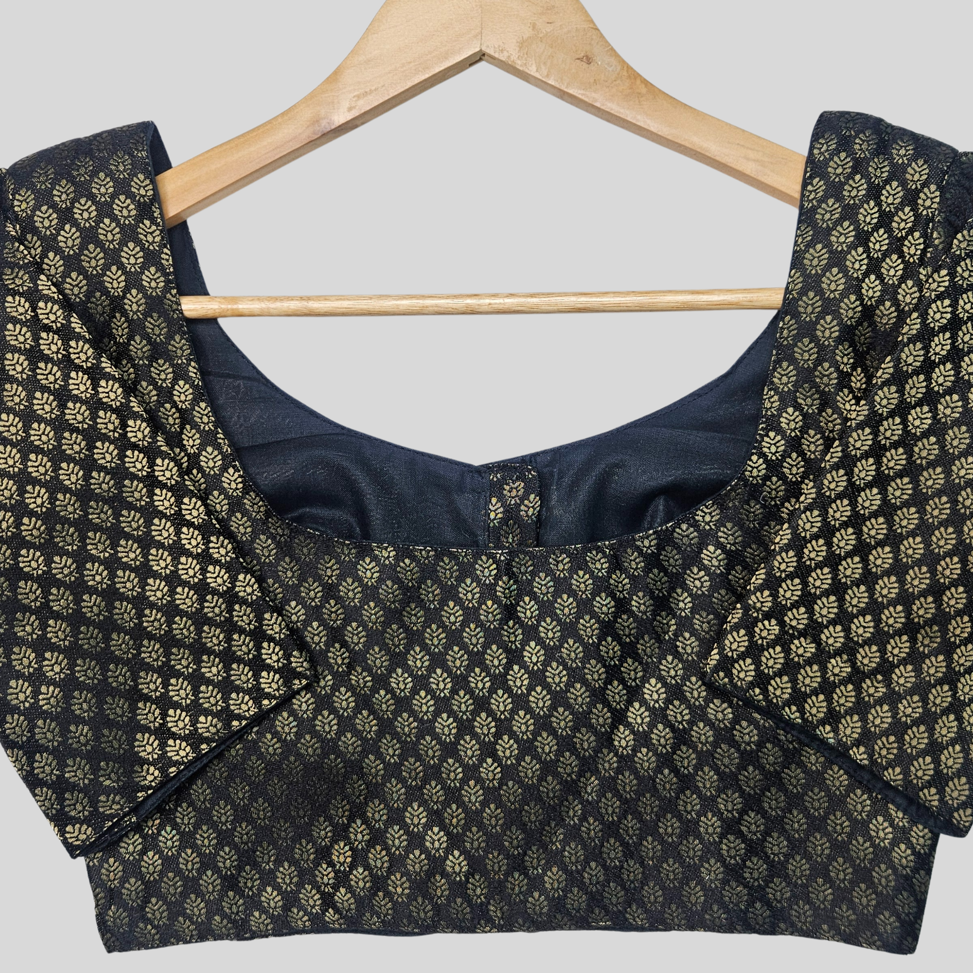 Madhubala Cut Brocade Elbow Sleeve Blouse