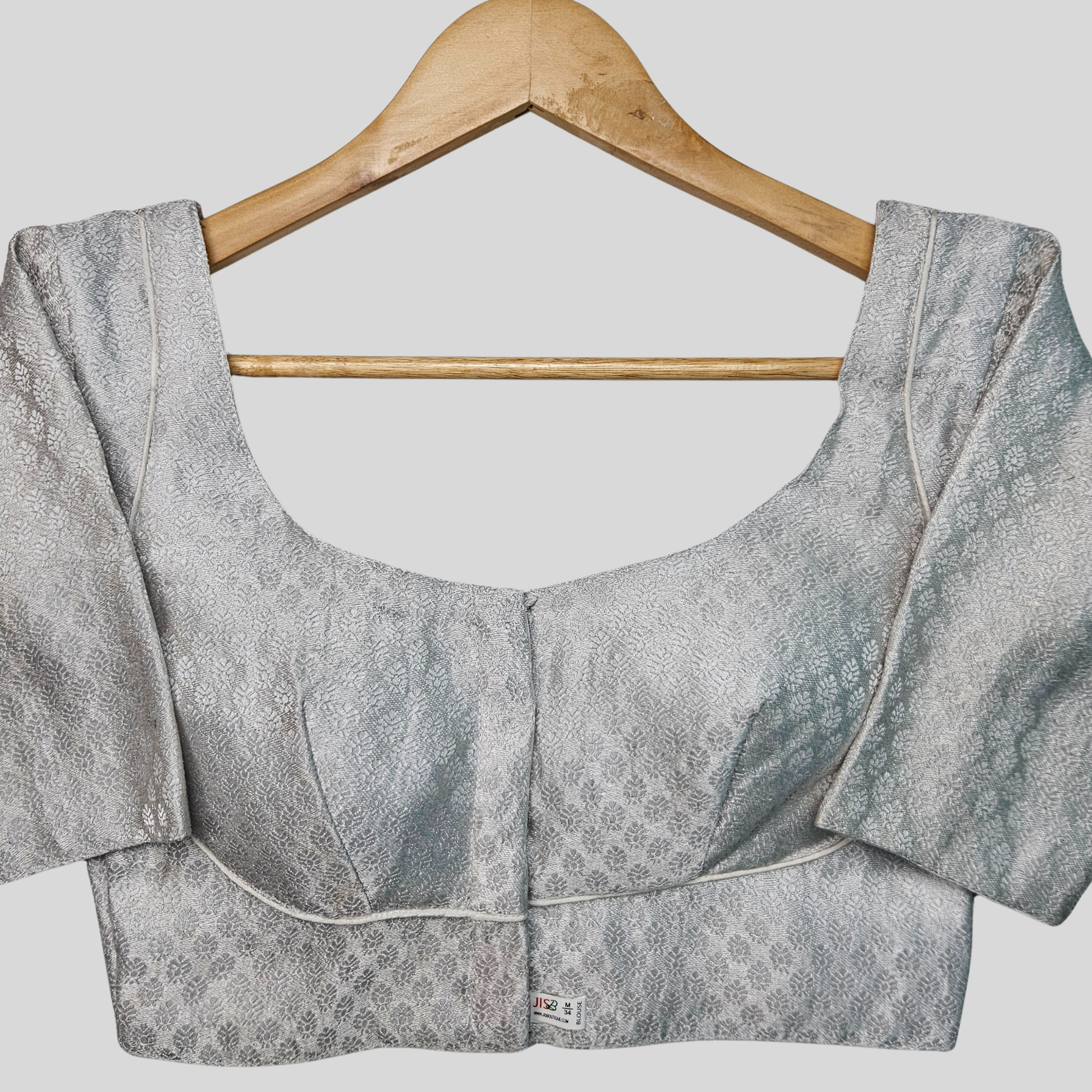 Madhubala Cut Brocade Elbow Sleeve Blouse