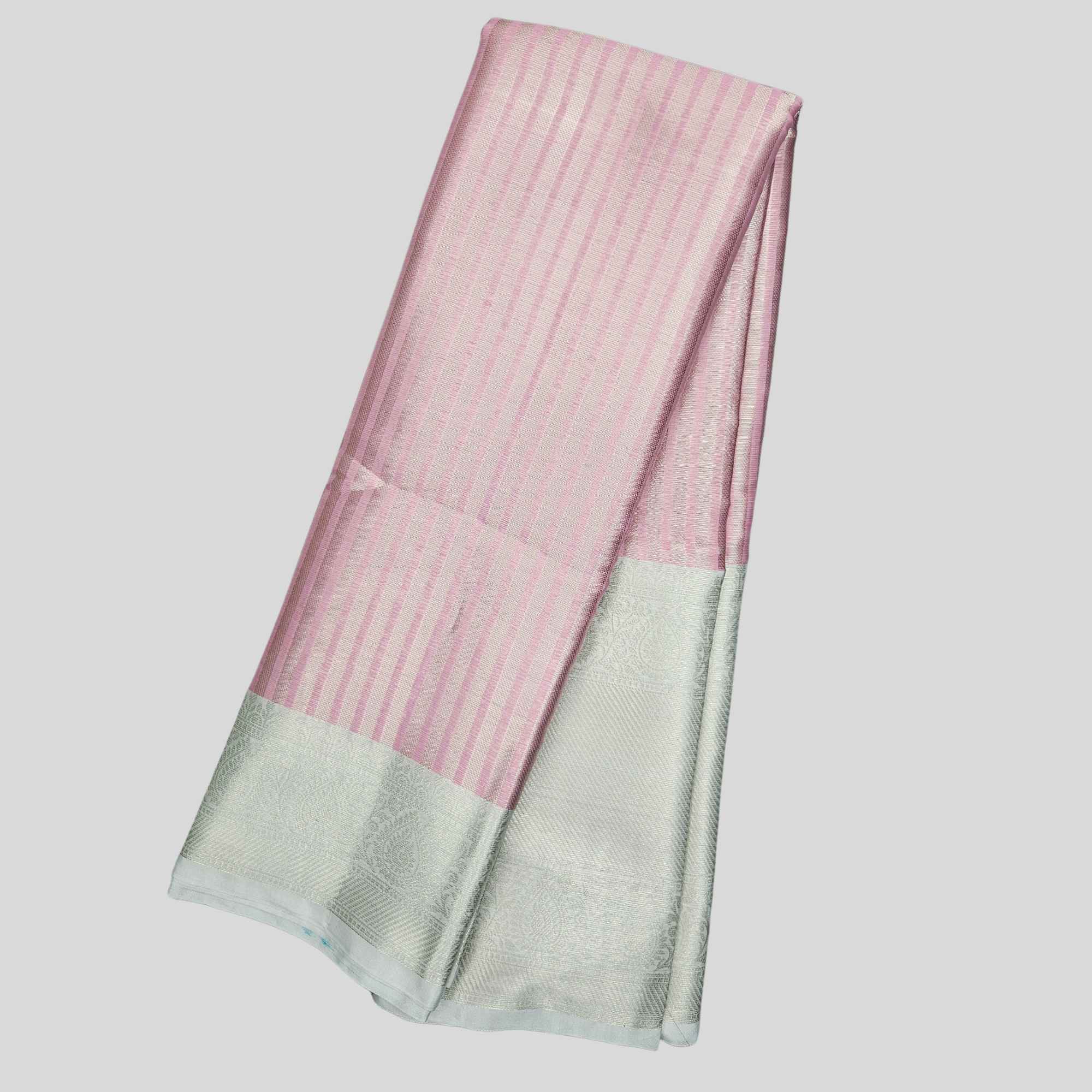 Pink Banarasi Tissue Silk Saree