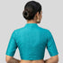 Rayon Silk Halter Neck Elbow Sleeve  Readymade Blouse