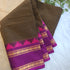 JISB Checkered Chettinad Cotton Sarees With Running Blouse