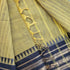 JISB Striped Chettinad Cotton Saree With Running Blouse Material