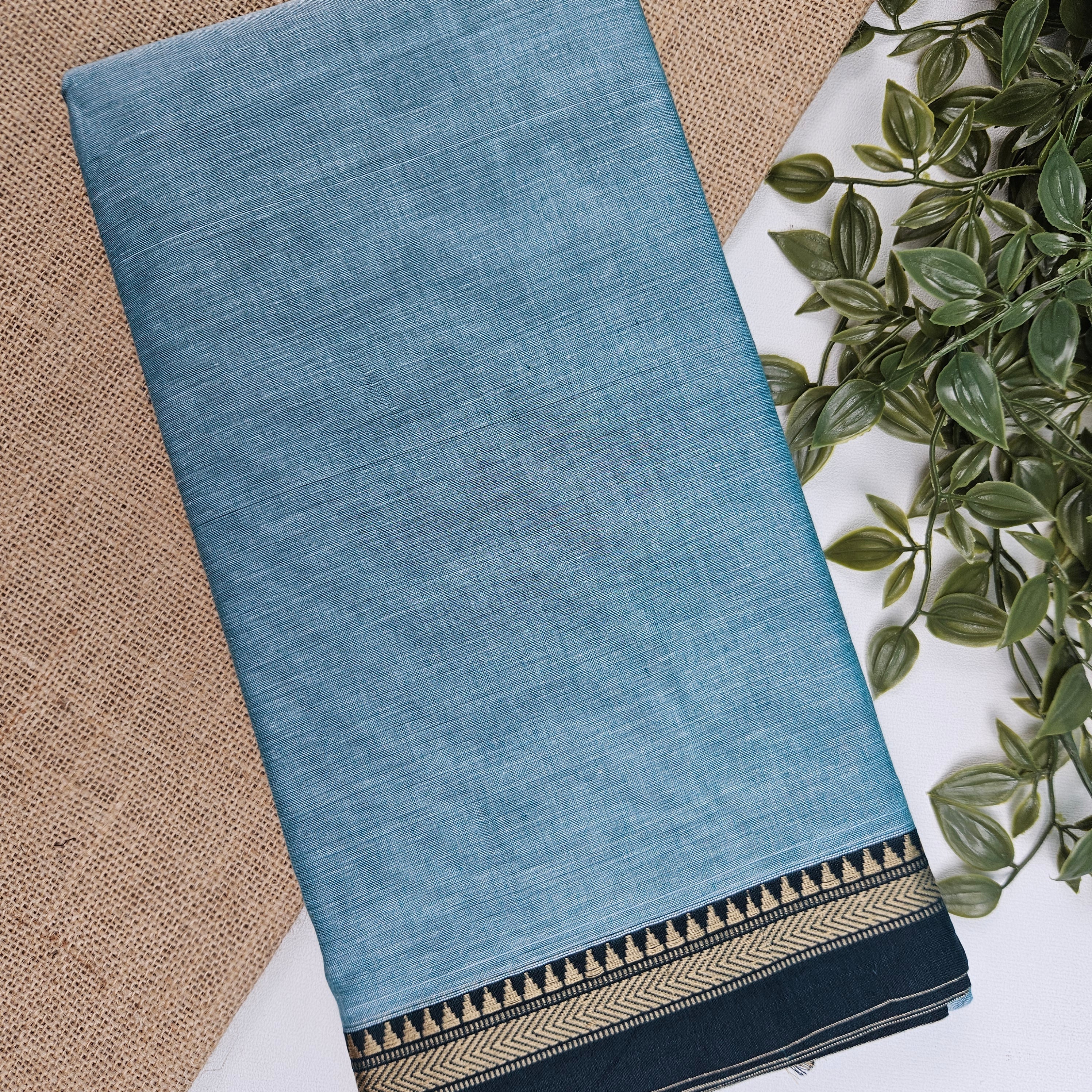 JISB Narayanpet Small Border Cotton Saree