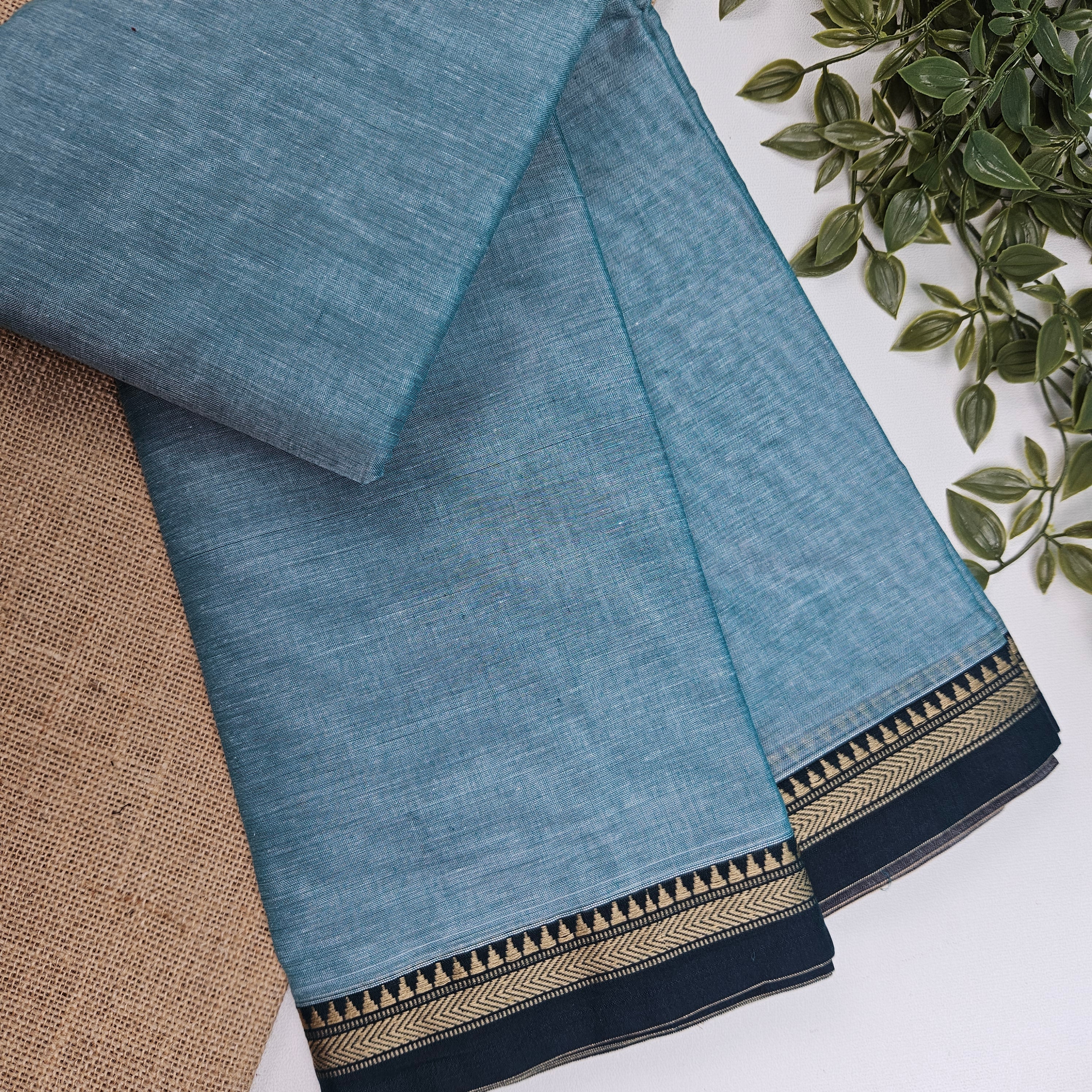 JISB Narayanpet Small Border Cotton Saree