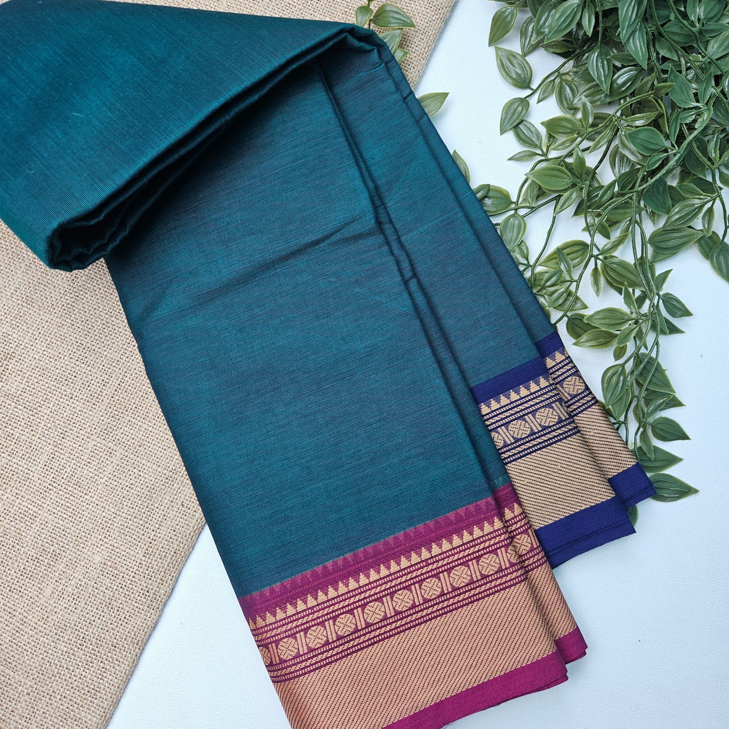 JISB Chettinad Cotton Saree