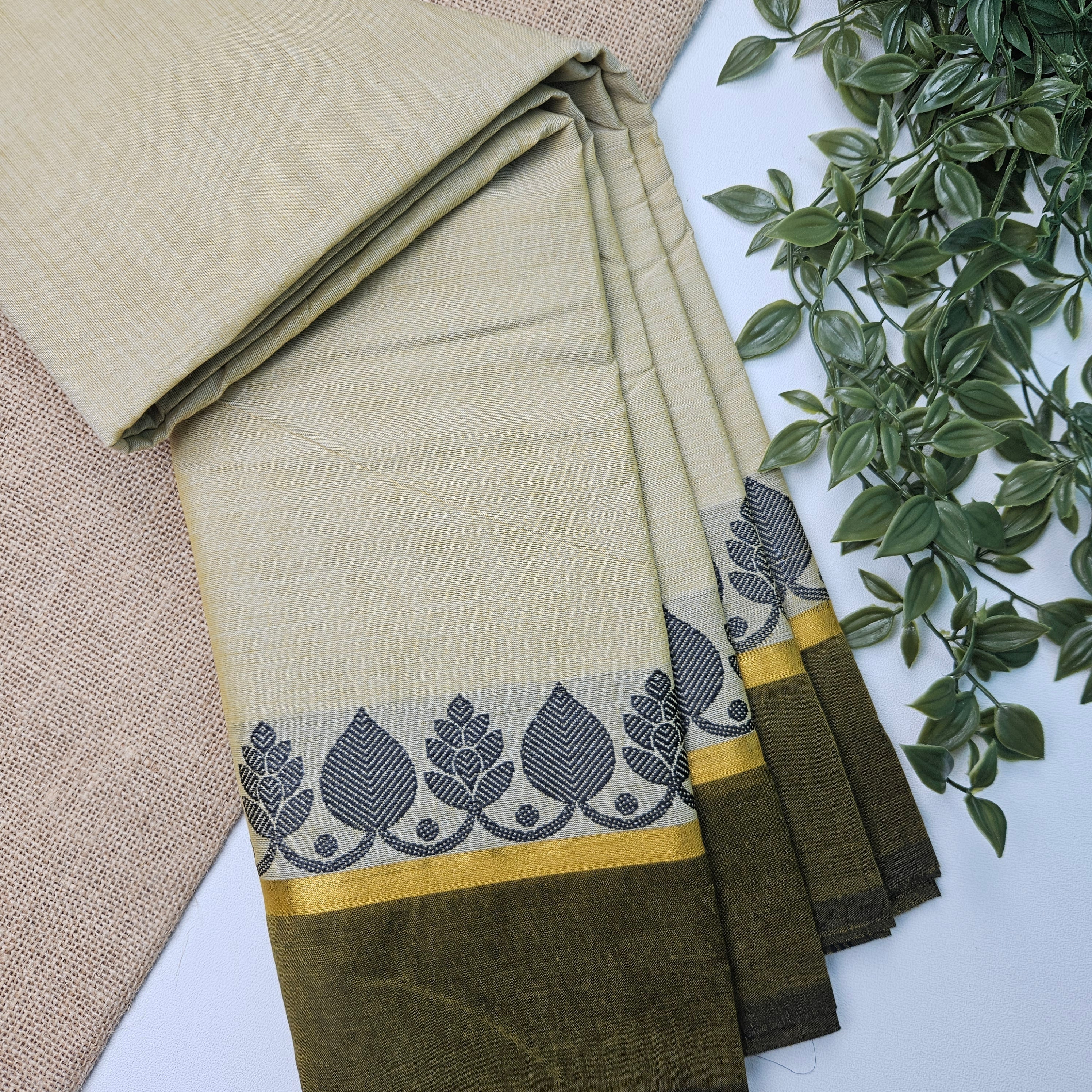 JISB Chettinad Cotton Saree