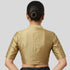Rayon Silk Halter Neck Elbow Sleeve  Readymade Blouse