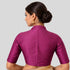 Rayon Silk Halter Neck Elbow Sleeve  Readymade Blouse