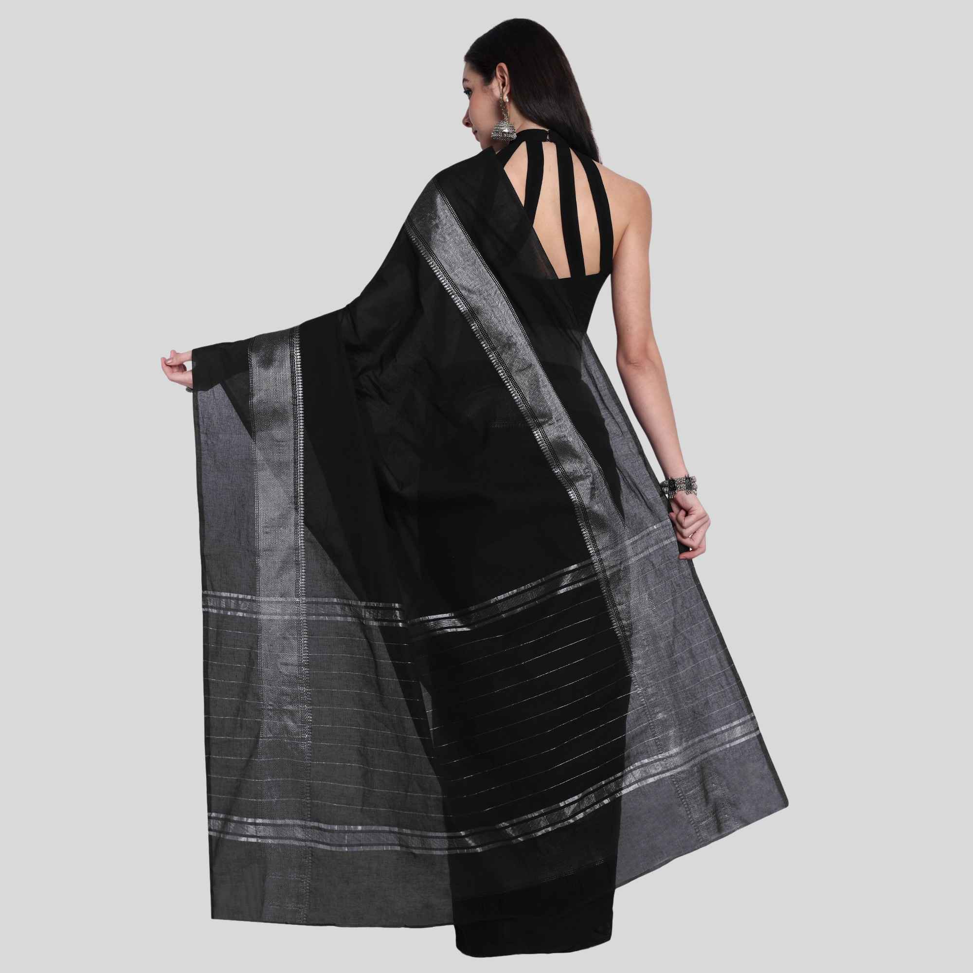 Black chettinad cotton sarees