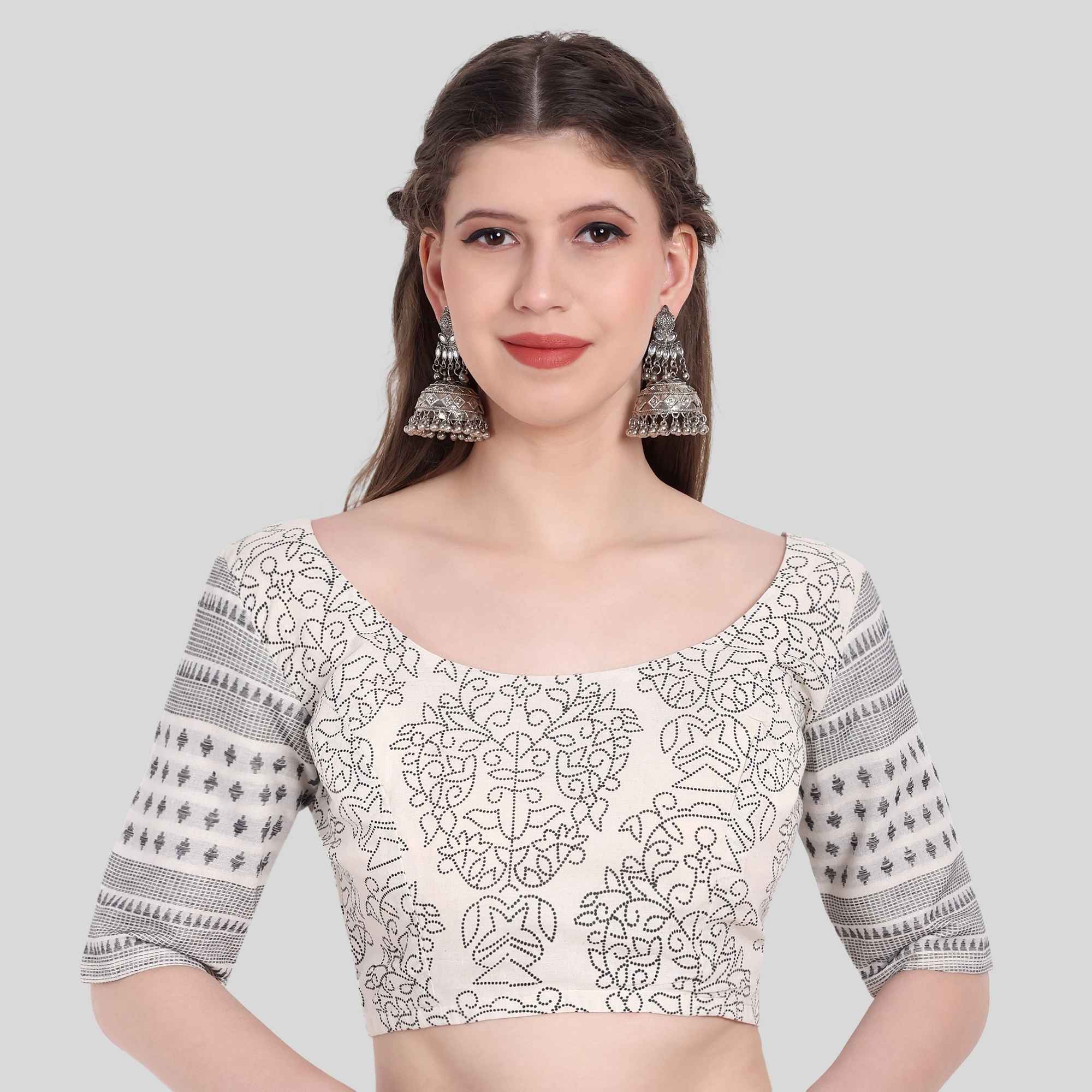 kolam print blouse