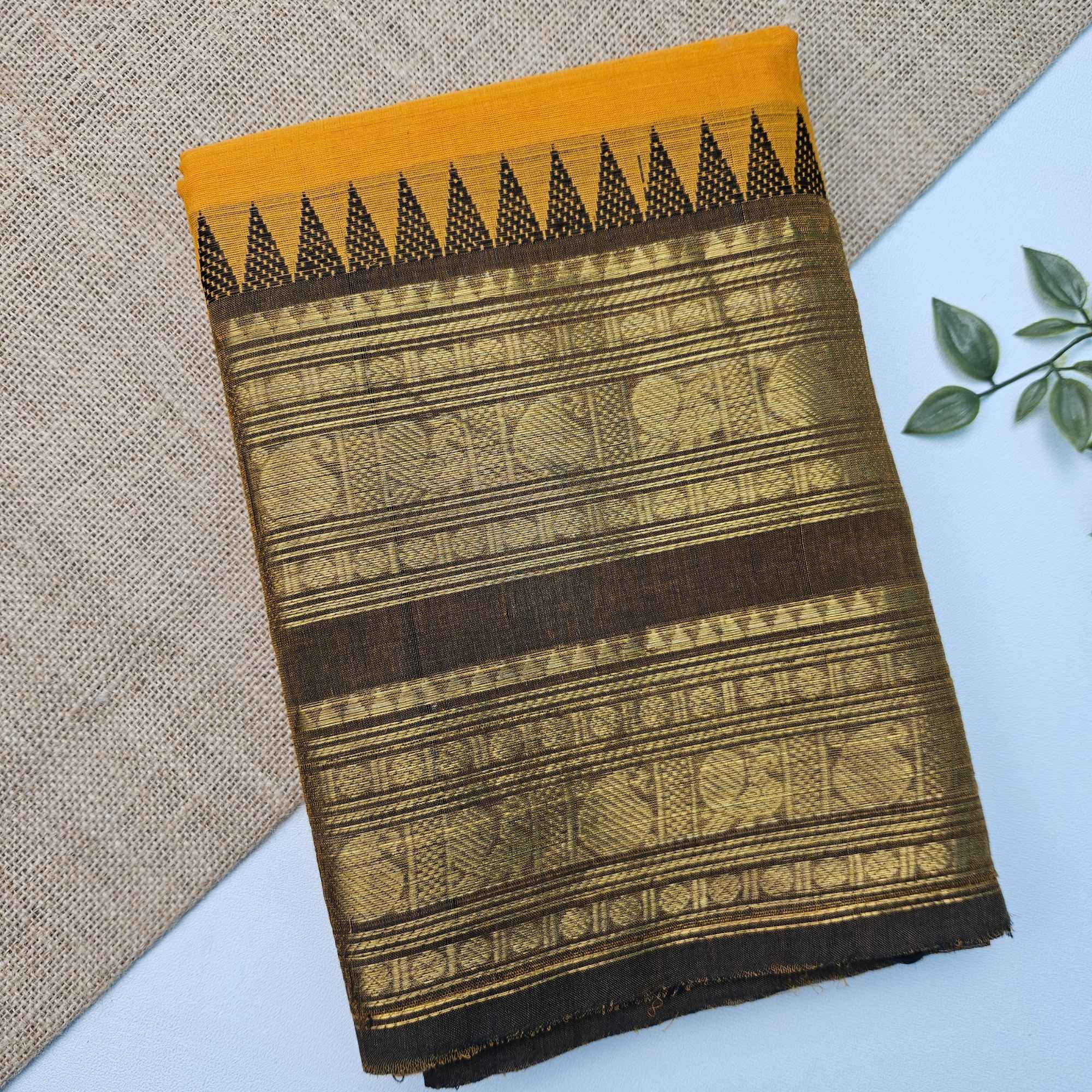 JISB Chettinad Cotton Sarees With Running Blouse