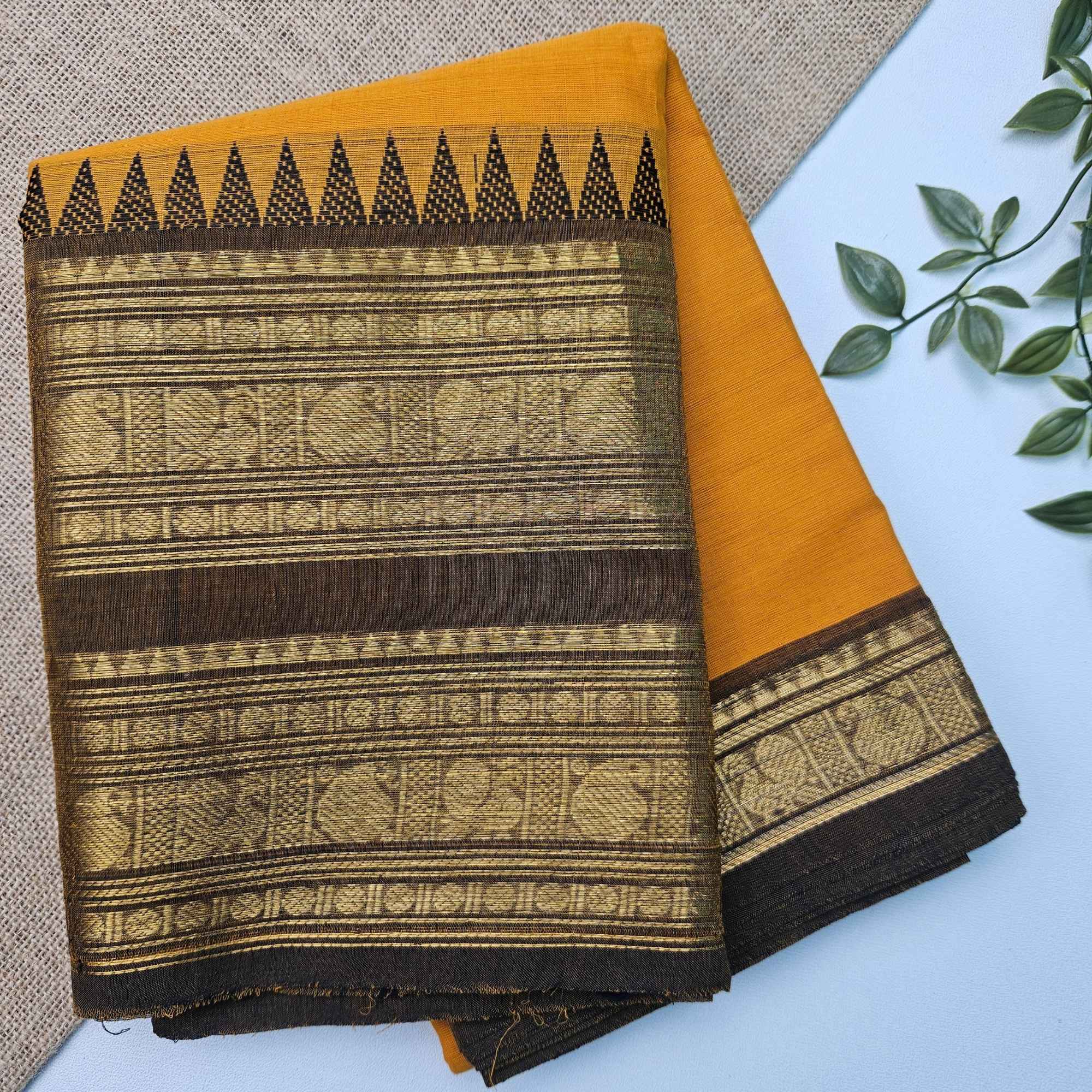 JISB Chettinad Cotton Sarees With Running Blouse