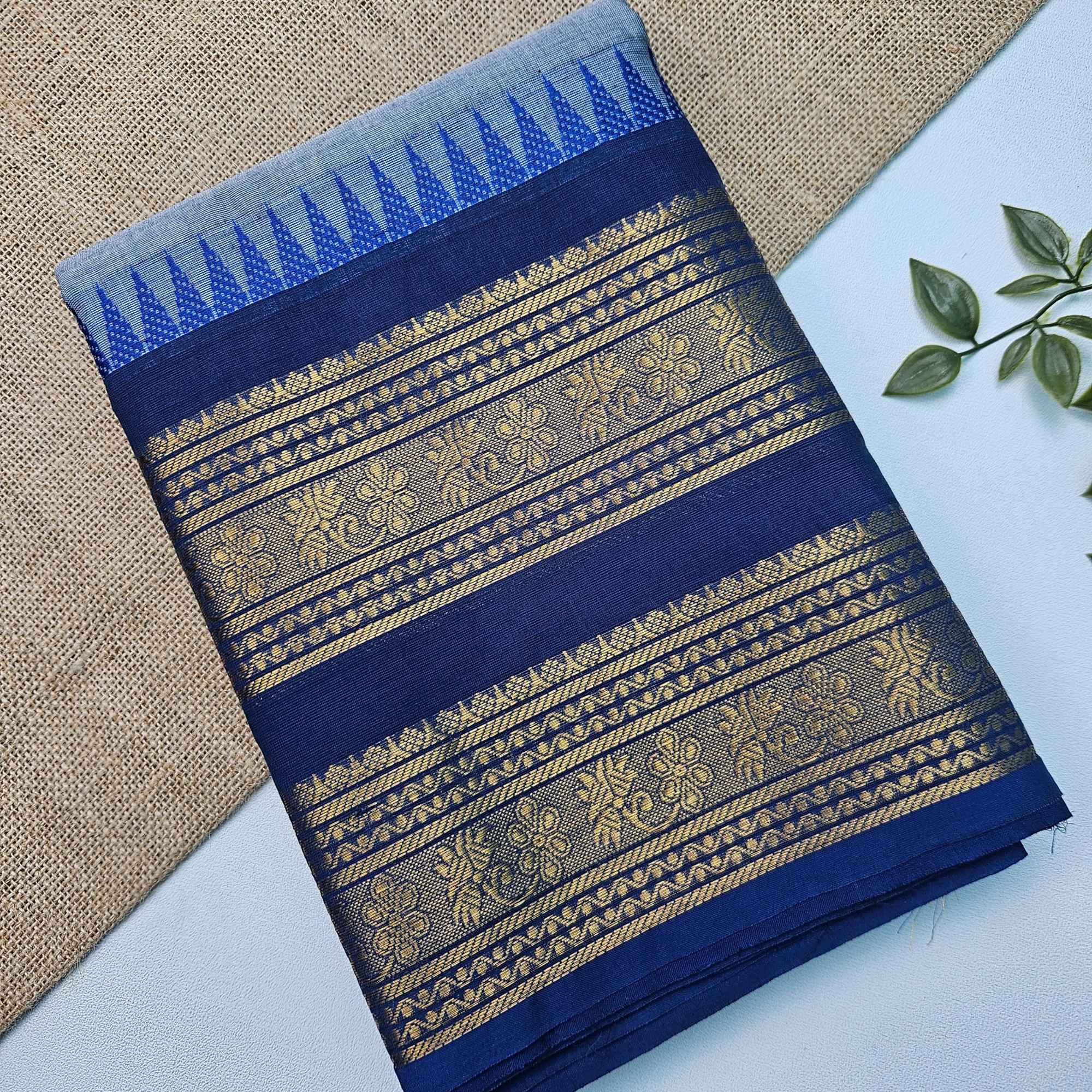 JISB Chettinad Cotton Sarees With Running Blouse