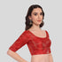 Madhubala Cut Brocade Elbow Sleeve Blouse