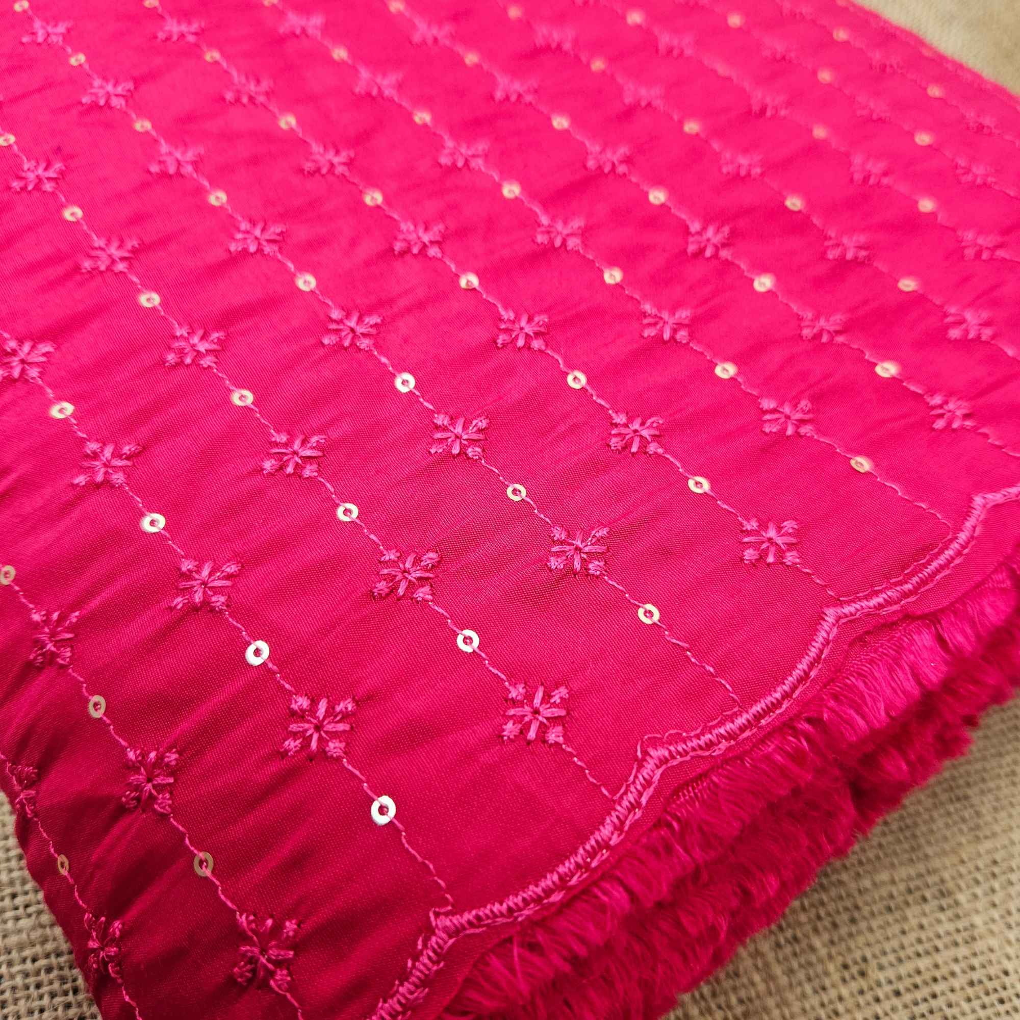 JISB Roman Silk Embroiidery  Fabric