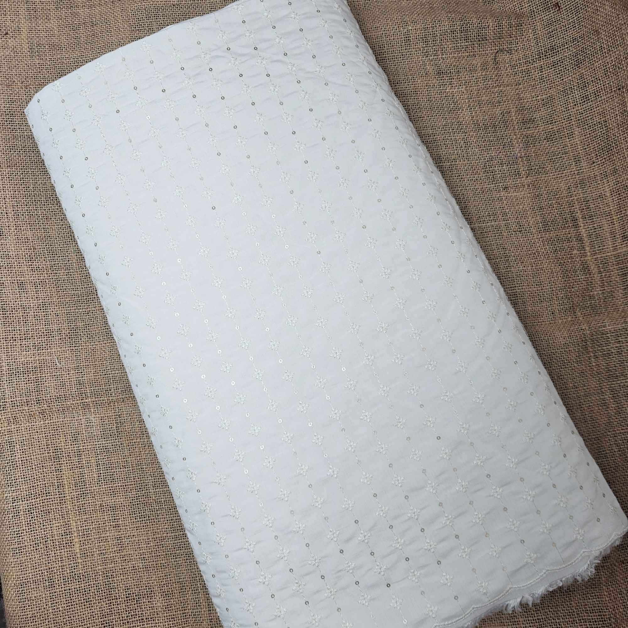 JISB Roman Silk Embroiidery  Fabric