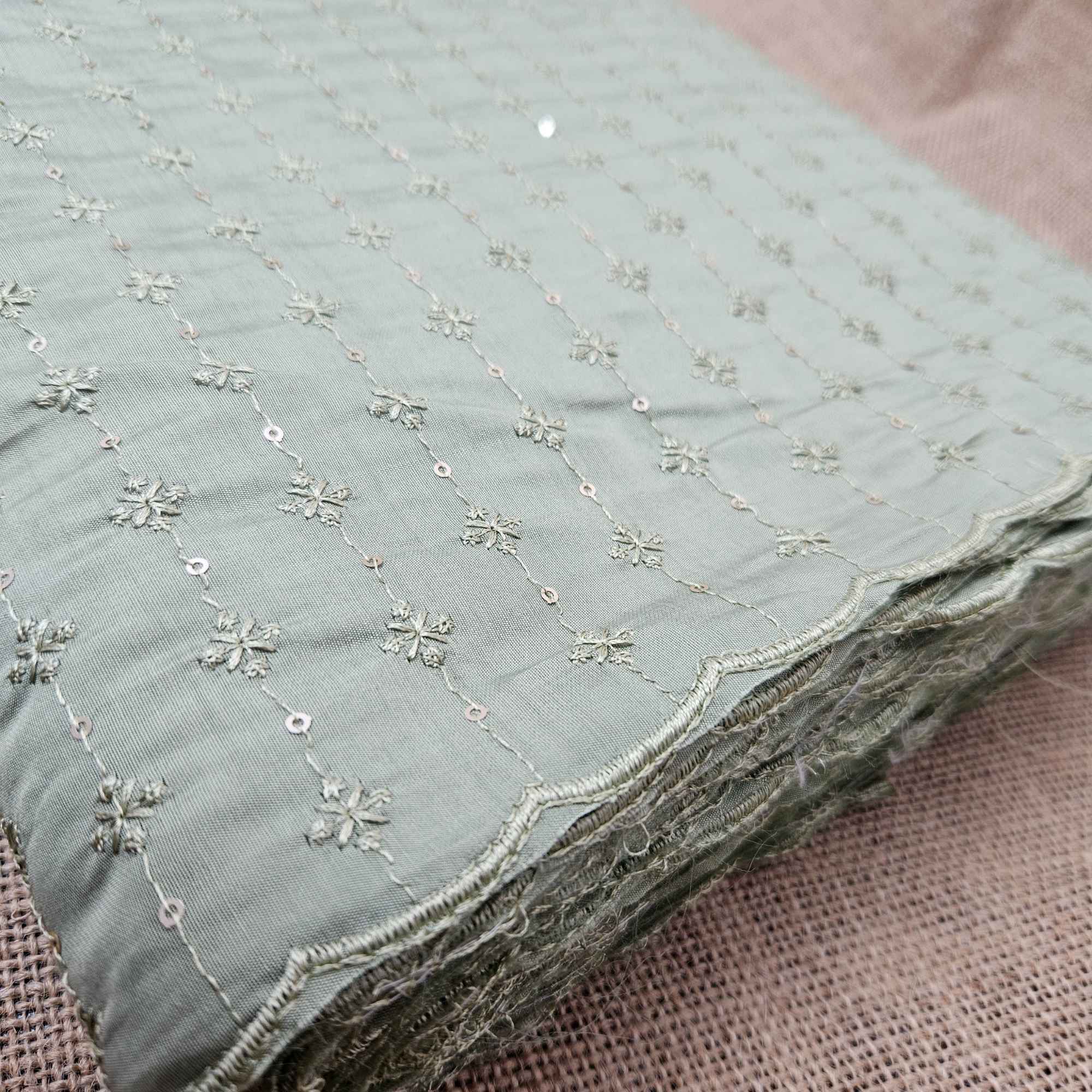 JISB Roman Silk Embroiidery  Fabric