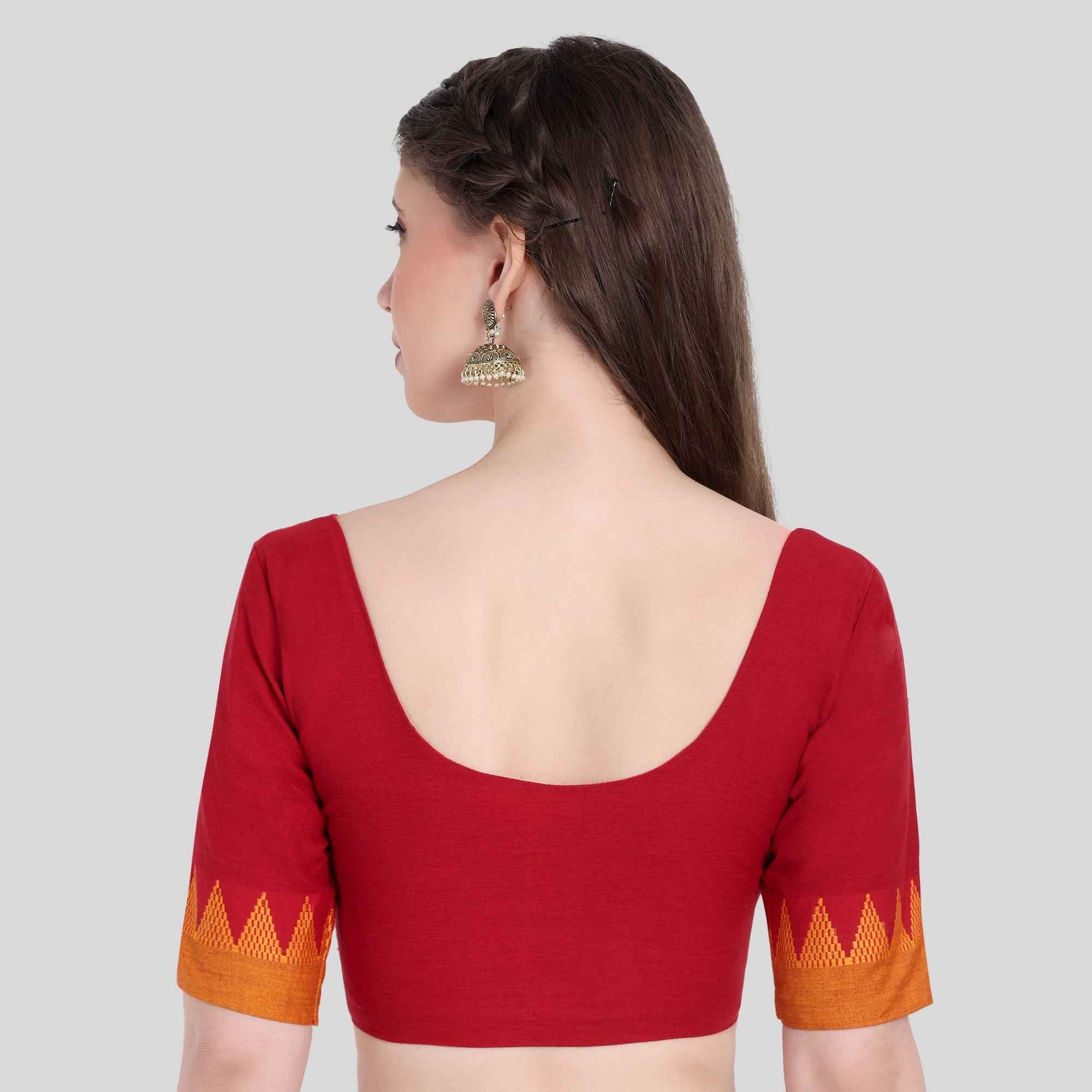 Temple border design red 