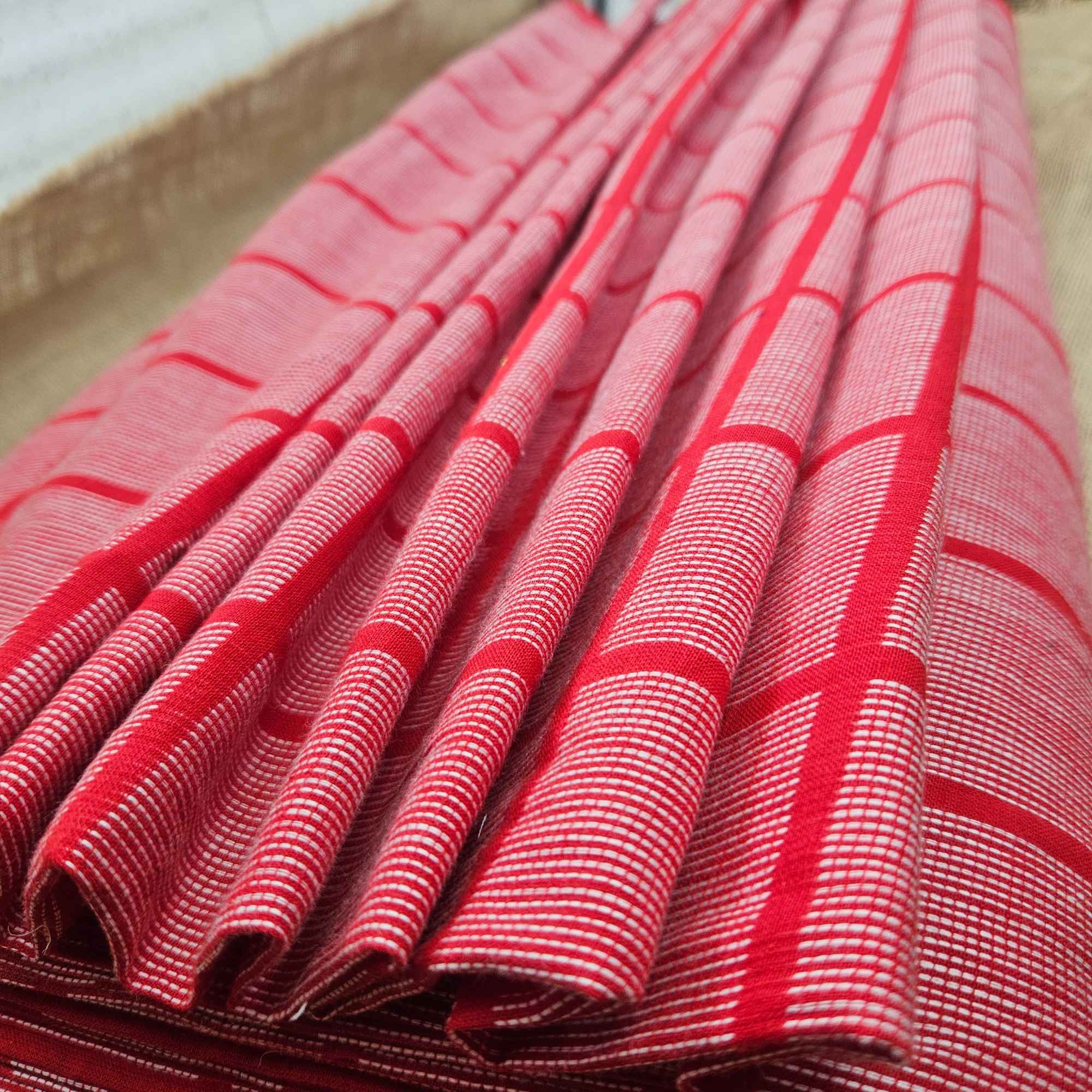 JISB Big Checks Pure Cotton Fabric