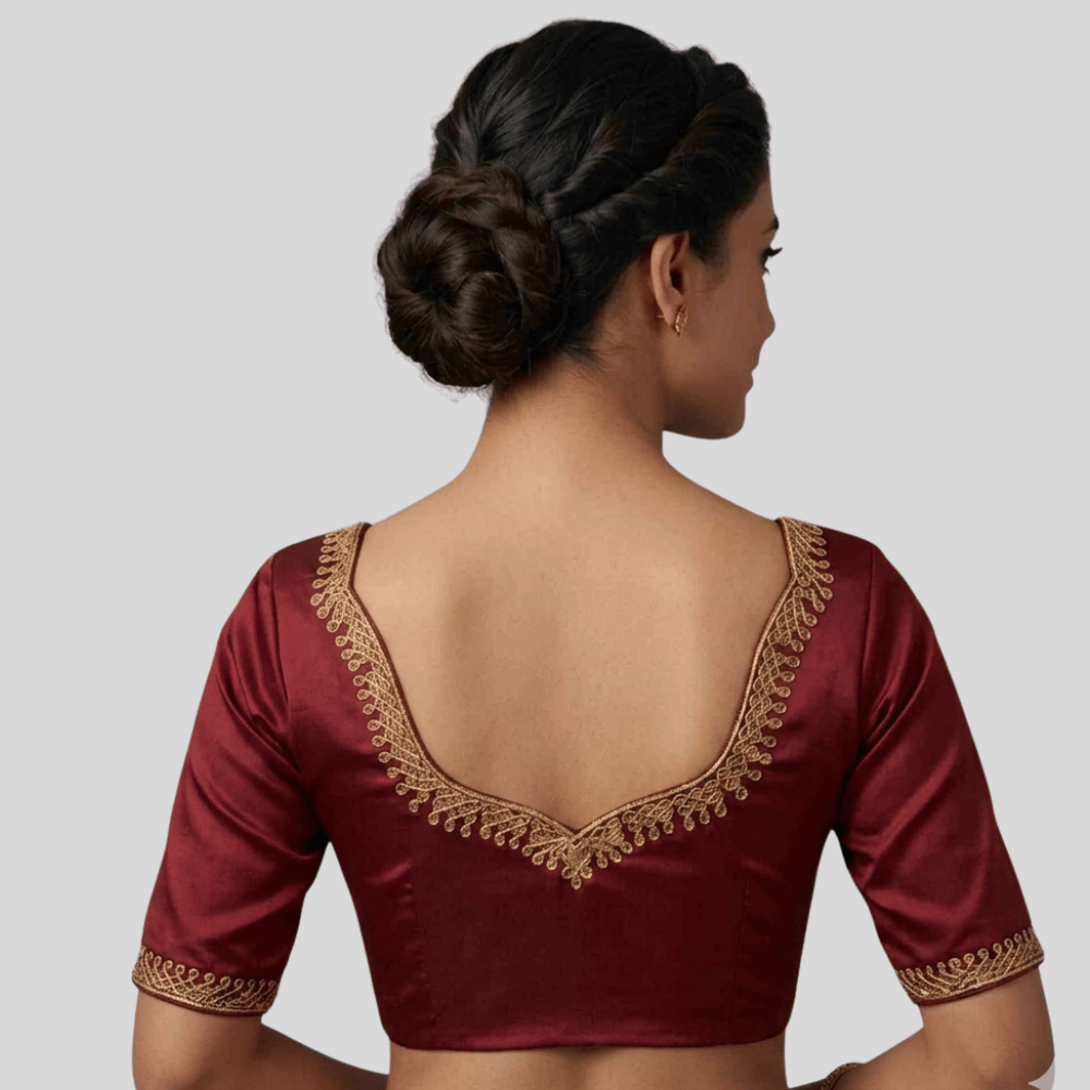 JISB Kolam Embroidered Blouse, Made to Order