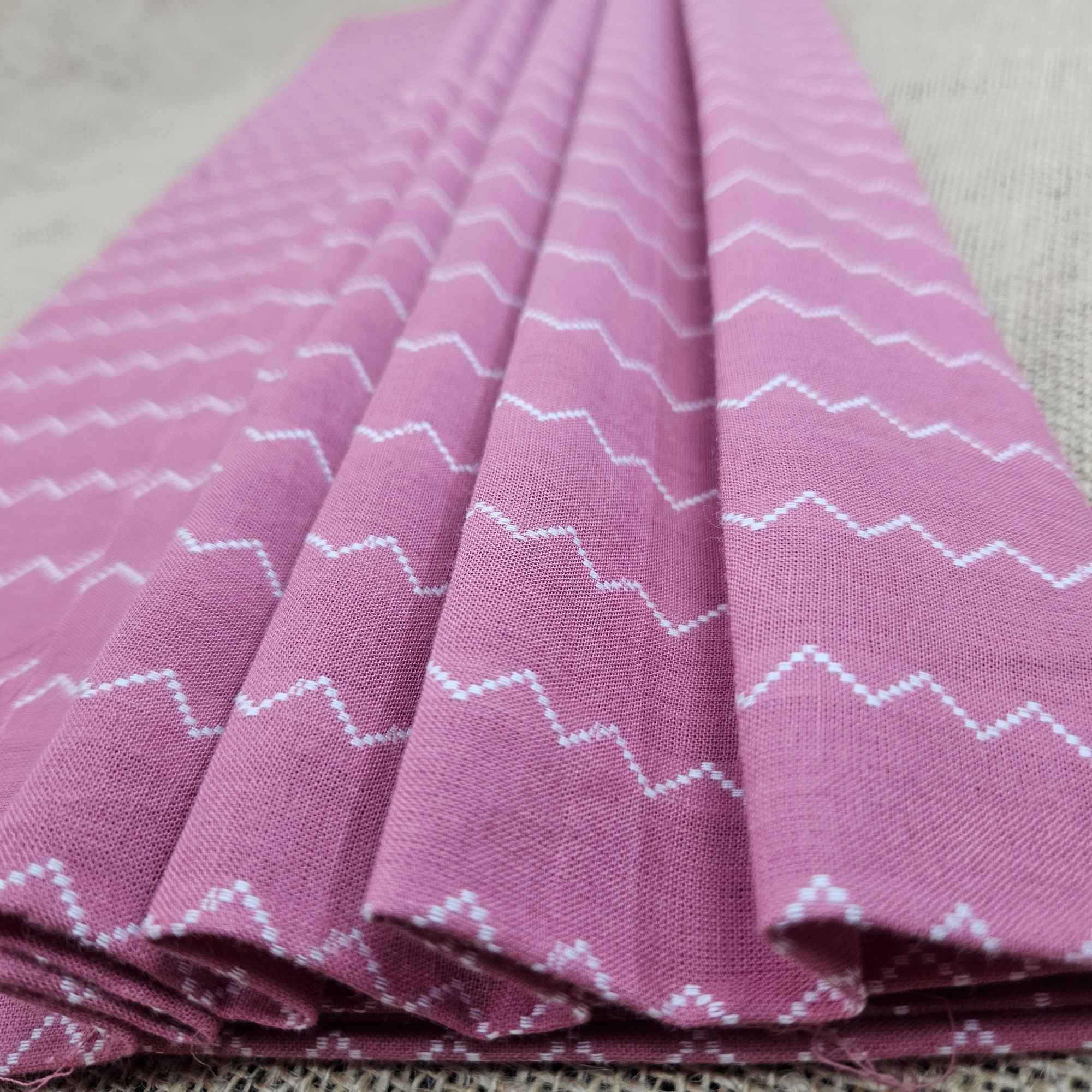 JISB Zig Zag Pattern Cotton Fabric