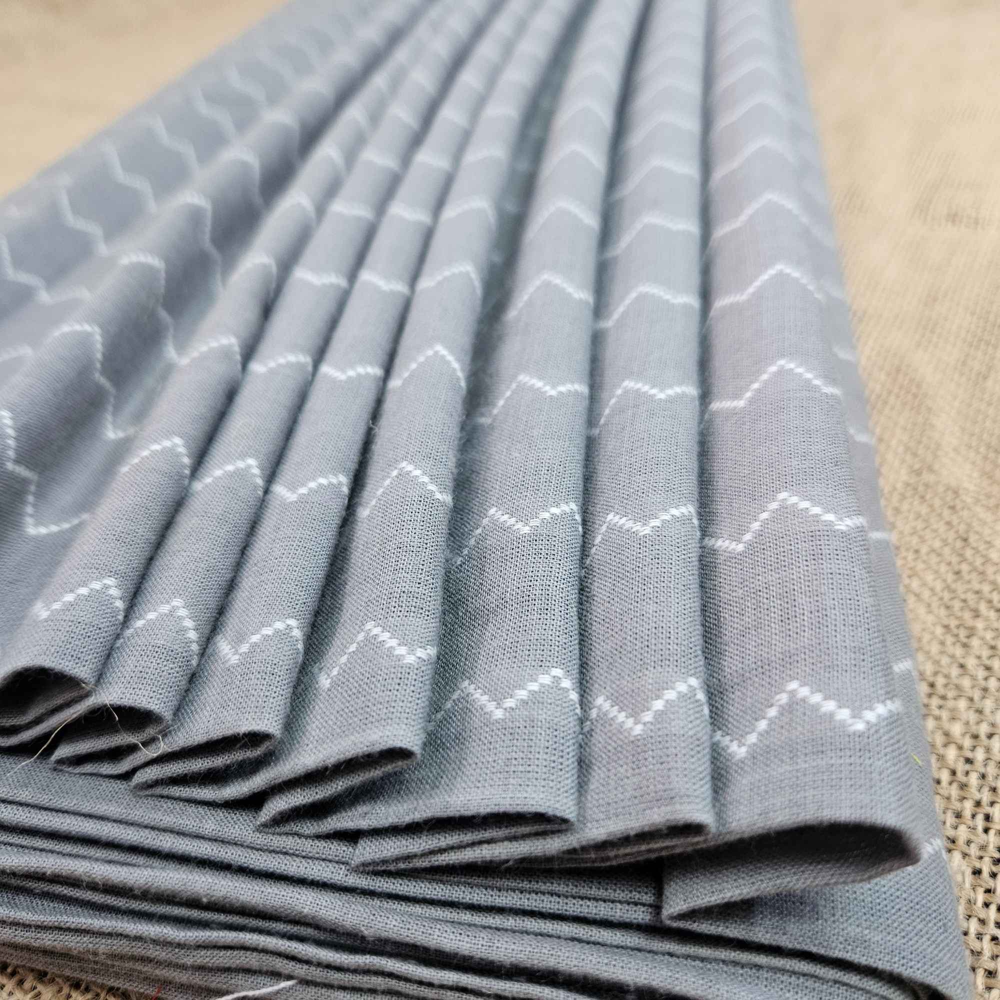 JISB Zig Zag Pattern Cotton Fabric