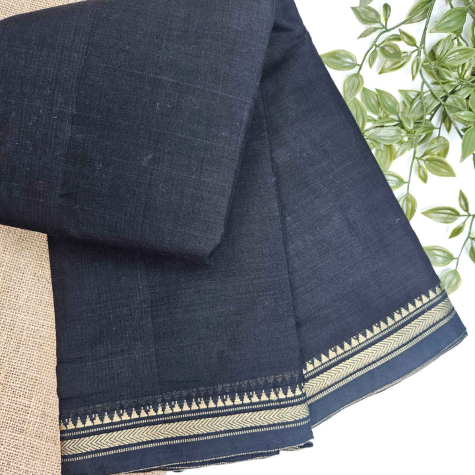 JISB Narayanpet Small Border Cotton Saree